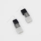 Grey Square Mary Pat Earrings