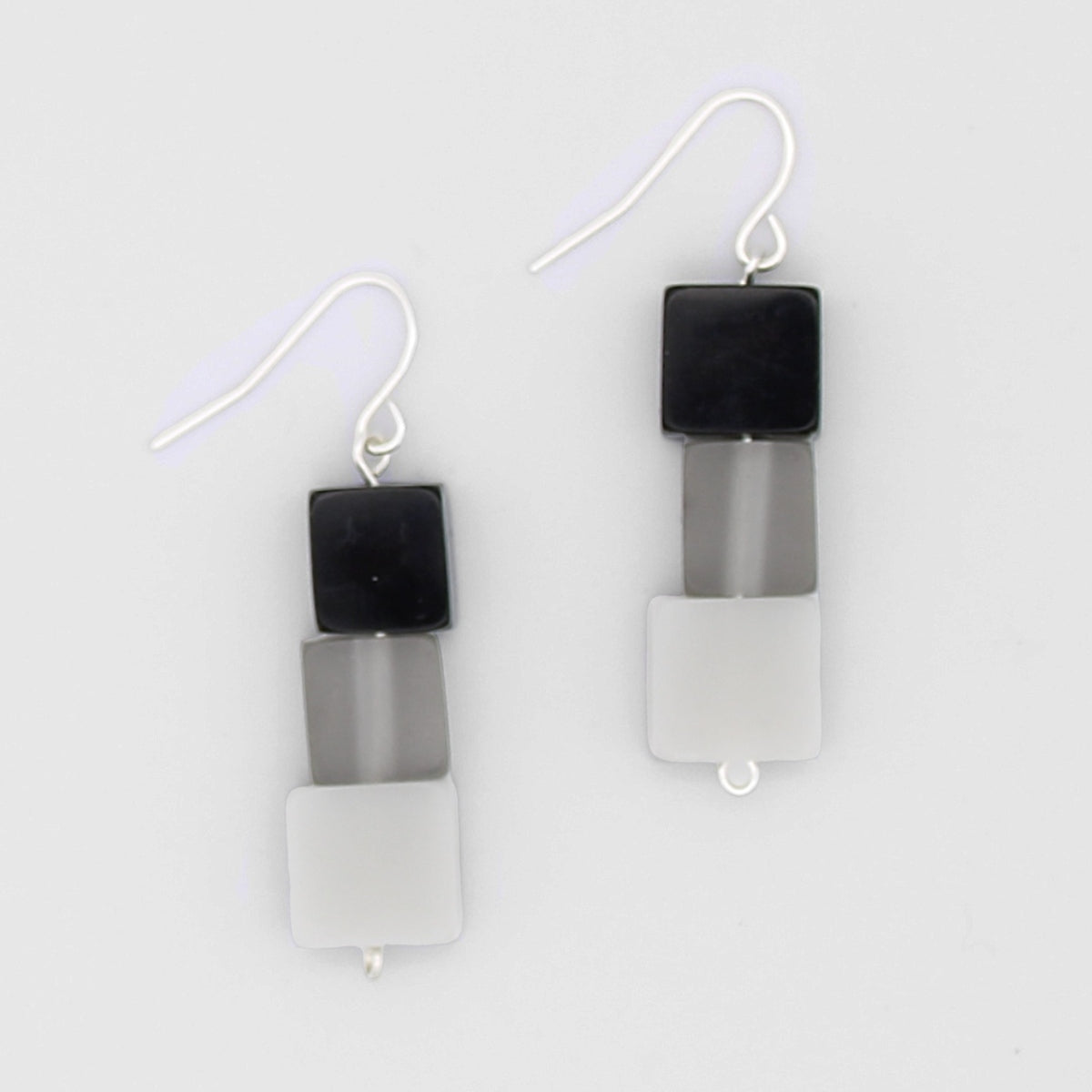 Grey Square Mary Pat Earrings