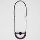 Purple Modern Geometric Necklace