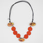Decoupage Fall Bead Necklace