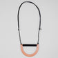 Geometric Kia Necklace Peach