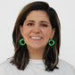 Green Cefalu Swirl Earring