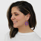 Purple Cefalu Swirl Earring