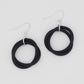 Black Cefalu Swirl Earring