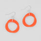 Orange Cefalu Swirl Earring