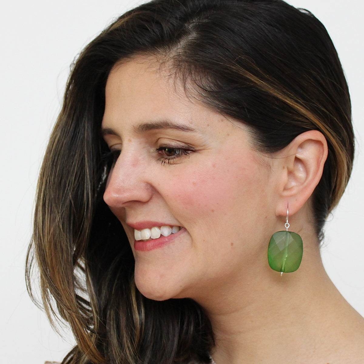Green Kalea Dangle Earring