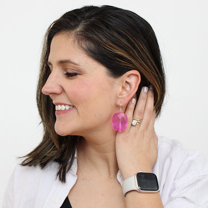 Pink Kalea Dangle Earring
