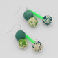 Green Bead Jacie Dangle Earring