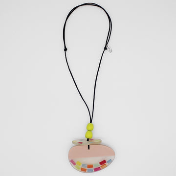 Peach and Multi Cami Pendant