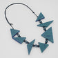 Geometric Striped Maisy Necklace
