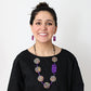 Purple Confetti Statement Necklace