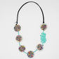 Aqua Confetti Statement Necklace