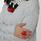 Red Cefalu Swirl Ring