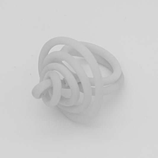 White Cefalu Swirl Ring