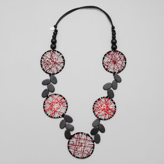 Red Disc Abby Necklace