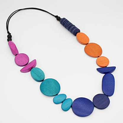 Multi-Color Vibrant Lyric Necklace