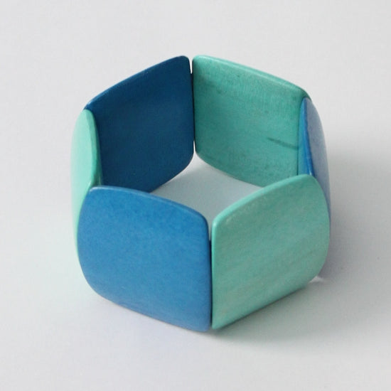Blue wood Bracelet