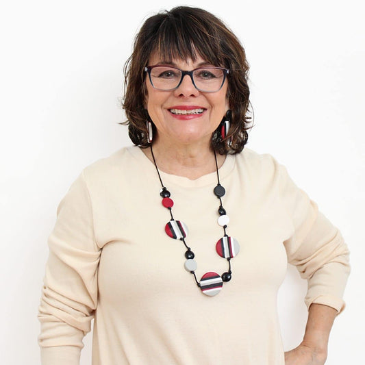 Striped Finley Necklace - Sylca Designs - Chunky Jewelry 