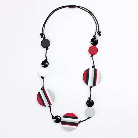 Striped Finley Necklace - Sylca Designs - Chunky Jewelry 