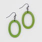 Lime Green Resin Earrings