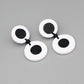 Artistic Black and White Aliki Earrings