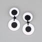 Artistic Black and White Aliki Earrings