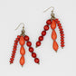 Orange Multi Strand Simone Earrings