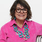 Turquoise Link Daniella Necklace