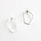 Silver plated hexagon Earrings