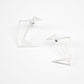 silver plated geometric earrings