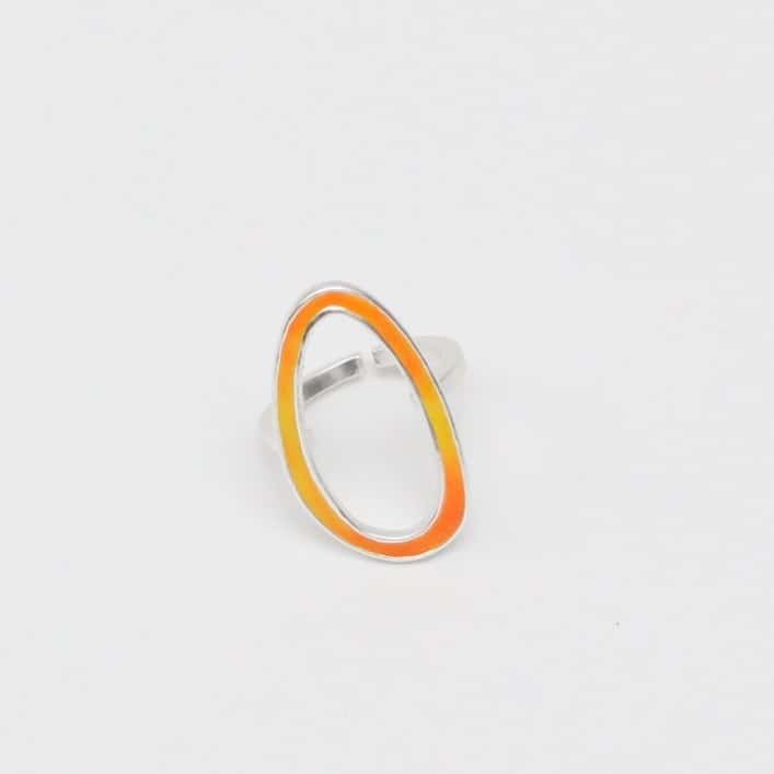 Yellow oval ring