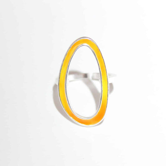 Yellow oval ring