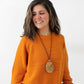 Orange and Gold Fall Feeling Necklace